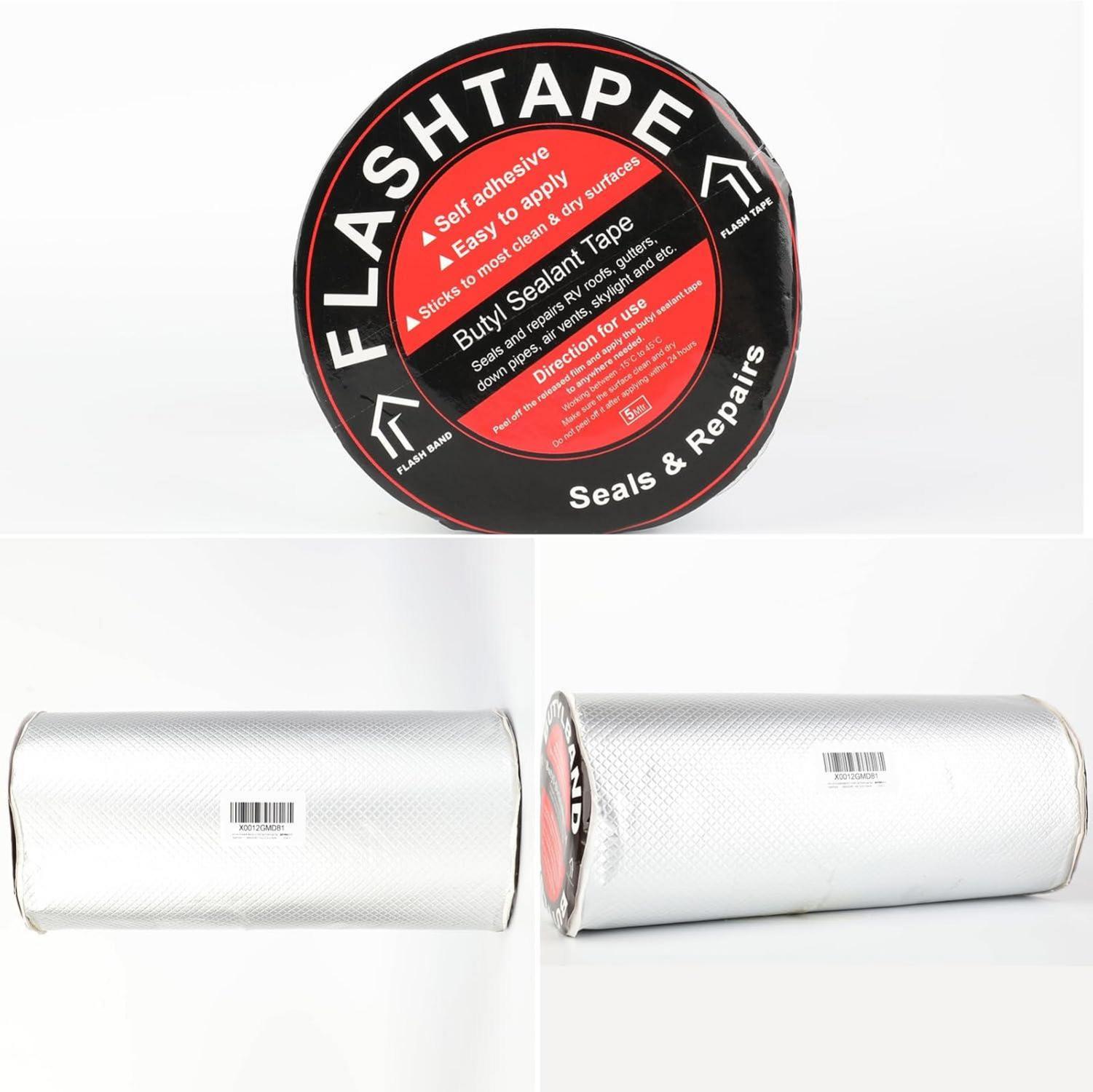 Wasserdichtes Aluminium Butyl Dichtband 30cm x 5m Selbstklebend Abdichtungsband