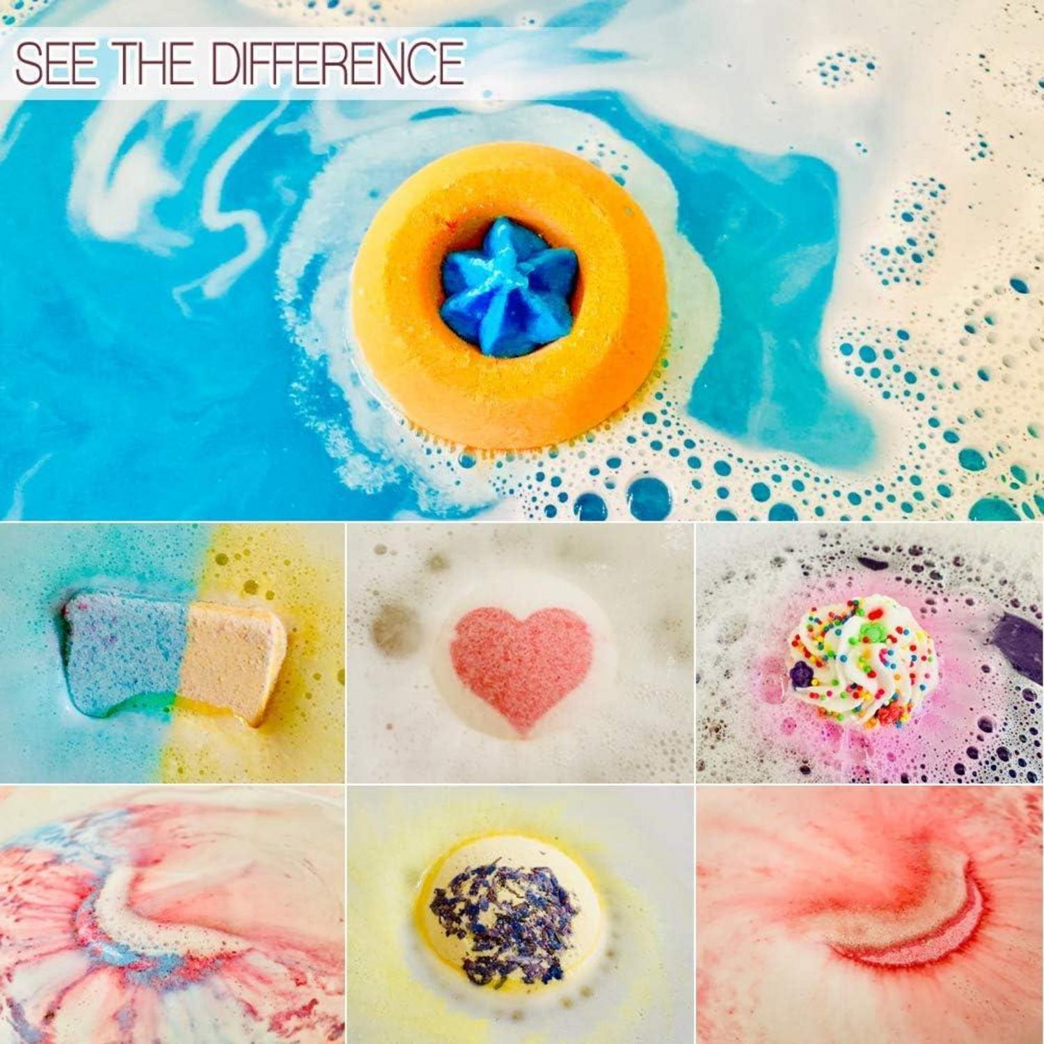 Luxuriöses Badebomben Geschenkset für Frauen - 7 Düfte