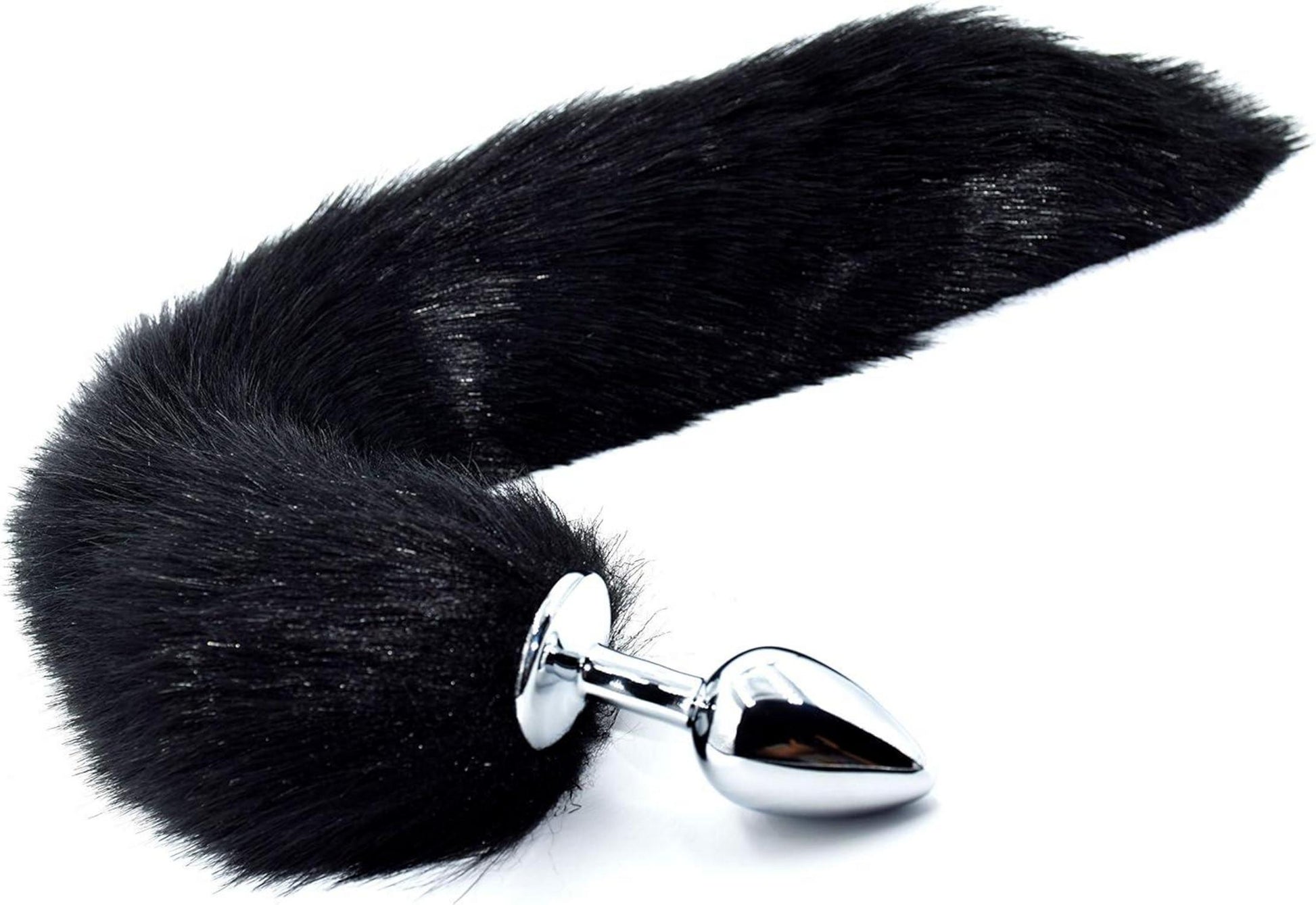 Metall Analplug Deluxe Edelstahl Butt Plug Fuchsschwanz SM Toy