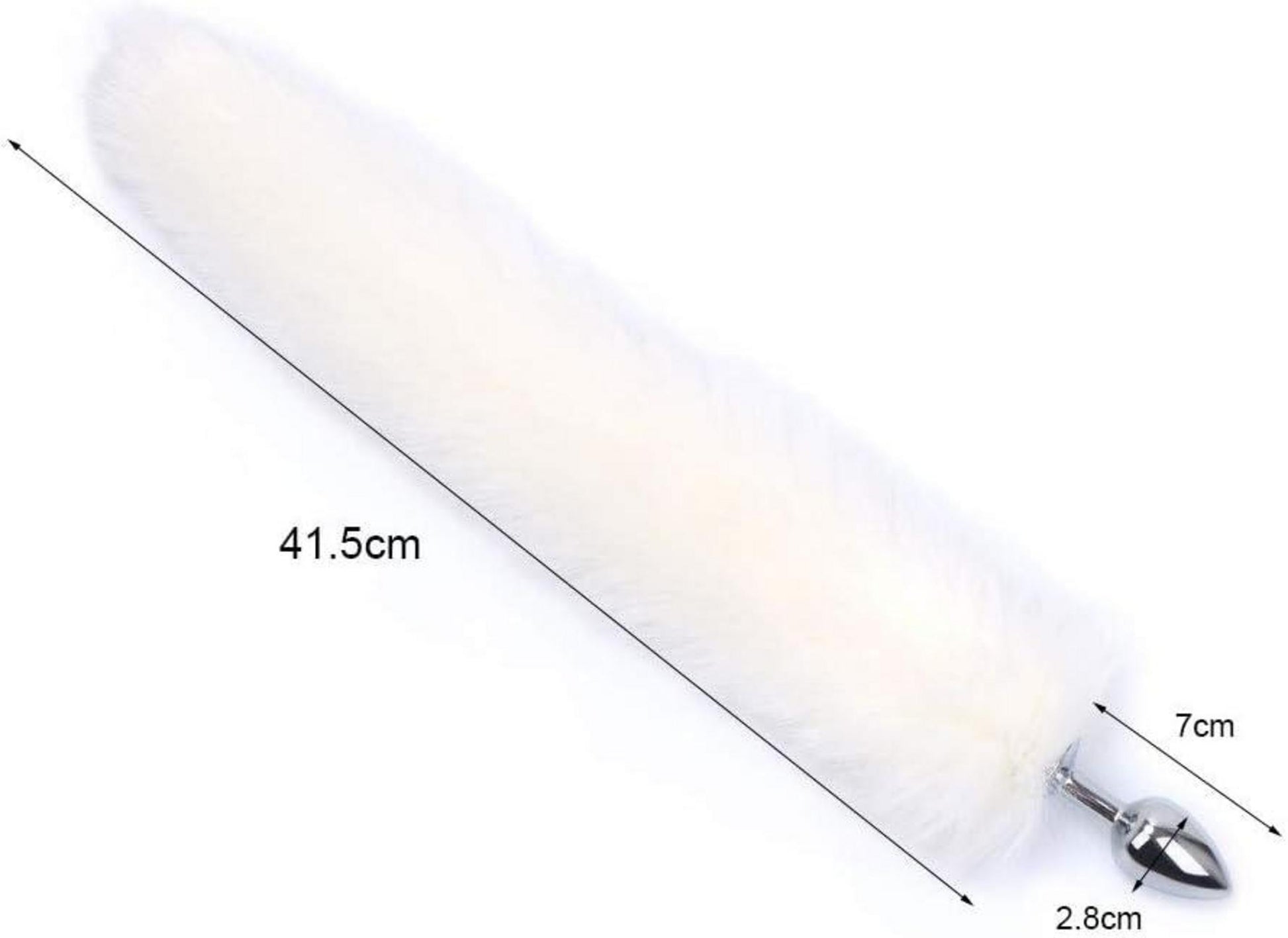 Metall Analplug Deluxe Edelstahl Butt Plug Fuchsschwanz SM Toy