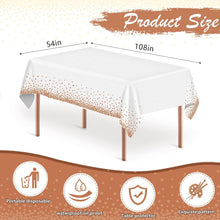 Einweg Tischdecke 137x274 cm, Rosegold, 4 Stück