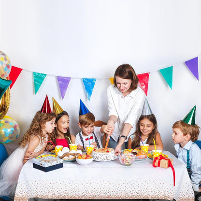 Einweg Tischdecke 137x274 cm, Rosegold, 4 Stück