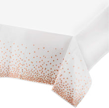 4er Set Einweg Tischdecke Bierzeltgarnitur PEVA 137x274cm Rosegold