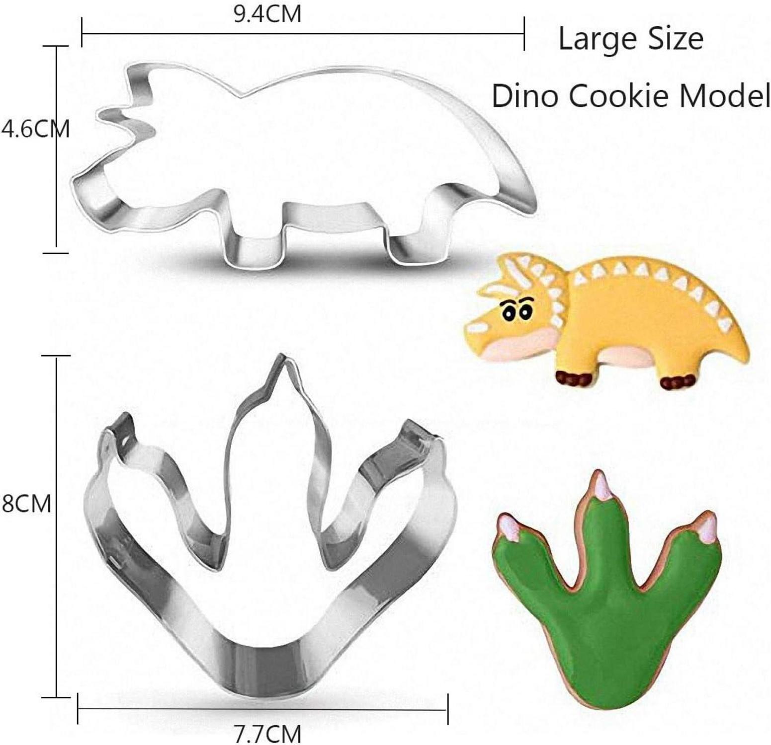 Dino Plätzchenausstecher Set 11-teilig Edelstahl