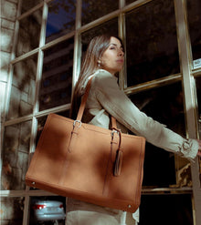 ECOSUSI Laptoptasche 15,6 Zoll Damen Groß Handtasche