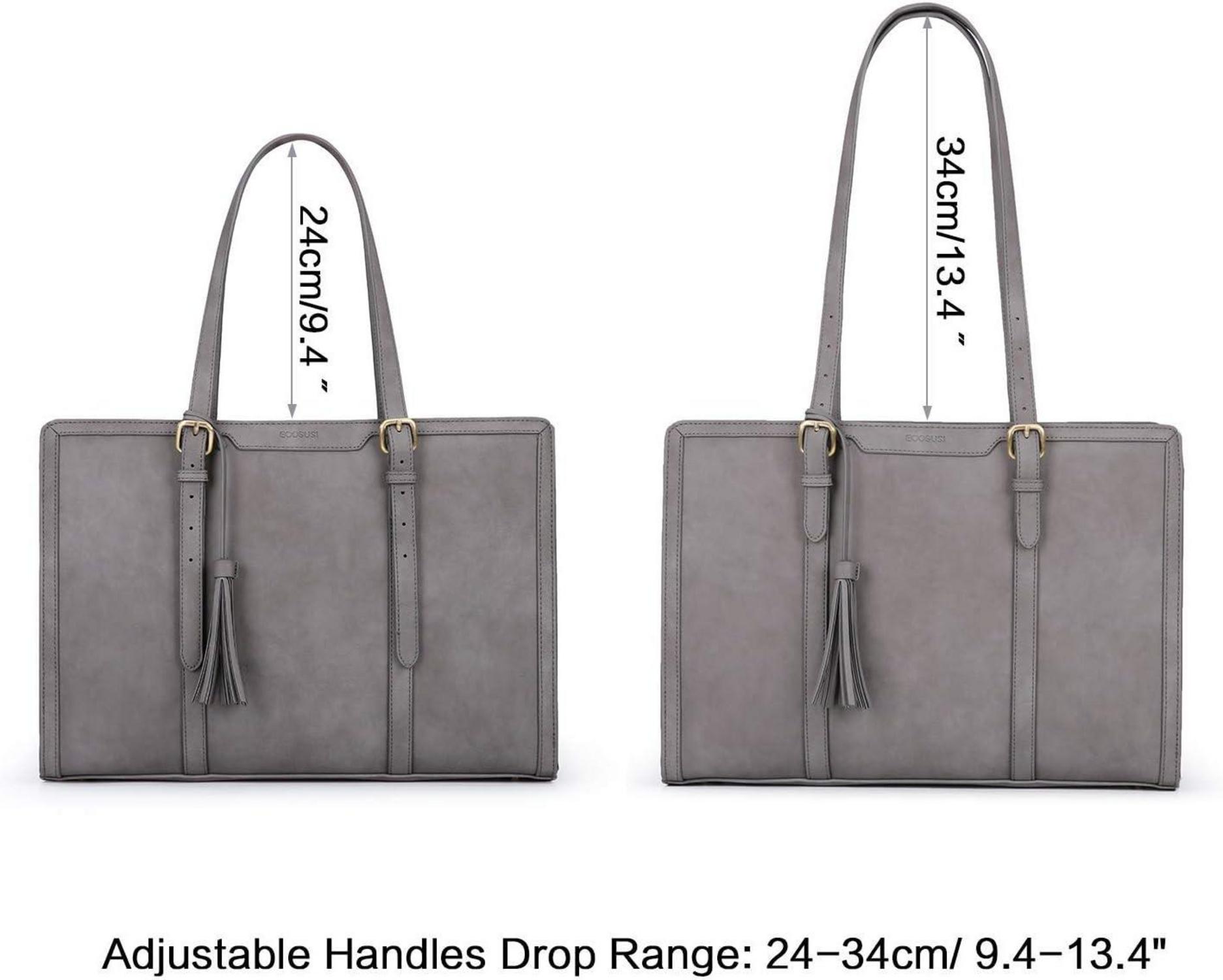 ECOSUSI Laptoptasche 15,6 Zoll Aktentasche Damen Büro Handtasche