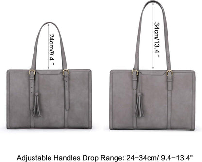 ECOSUSI Laptoptasche 15,6 Zoll Aktentasche Damen Büro Handtasche
