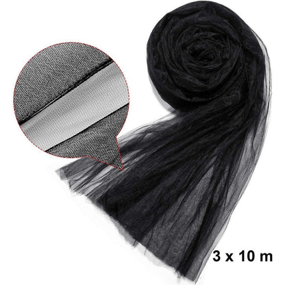 Schutznetz Pflanzenschutz 3x10m Schwarz Insekten Mücken