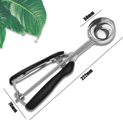 Eisportionierer Edelstahl mit Auslöser für Obst & Eis