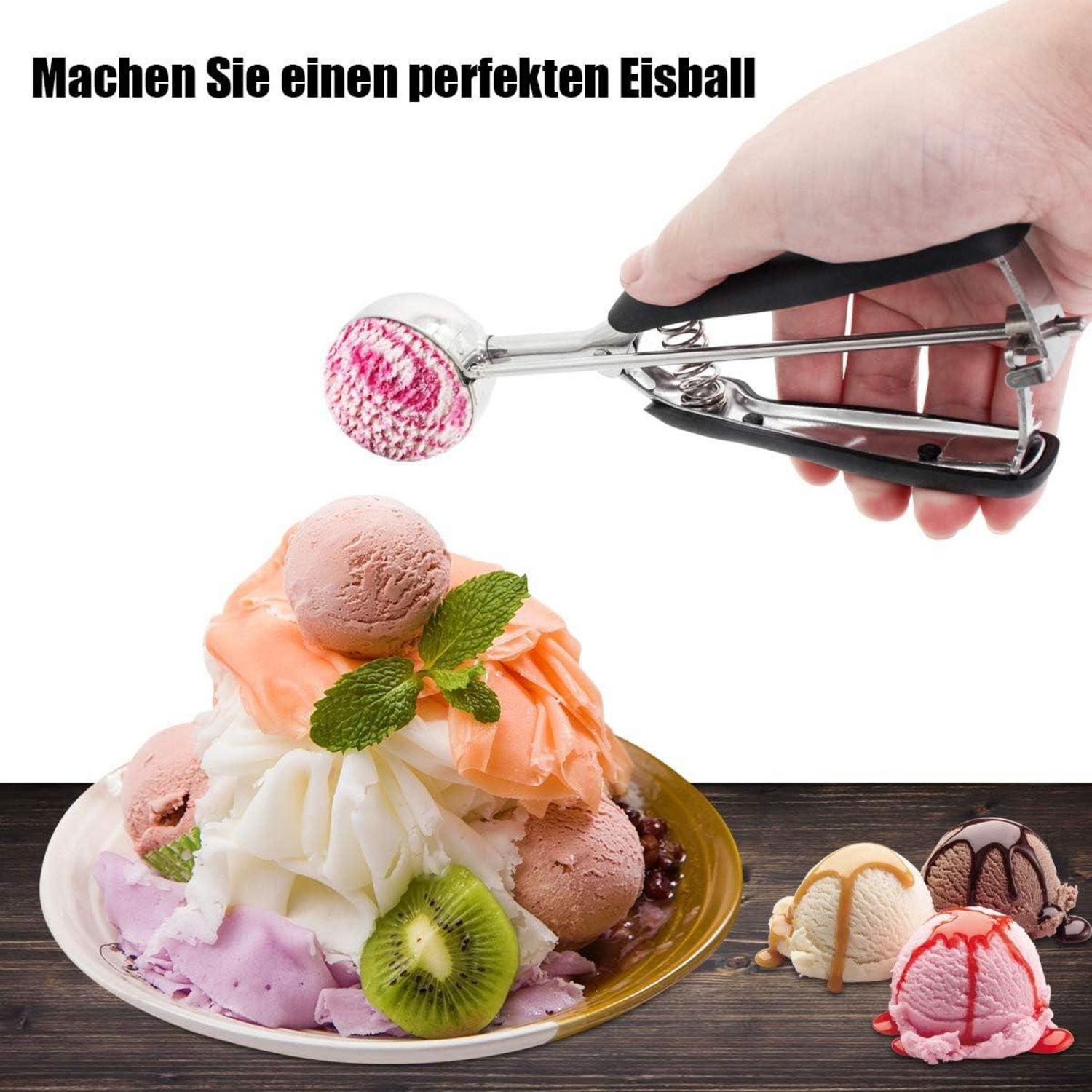 Eisportionierer Edelstahl Auslöser Obst Eis Wassermelone