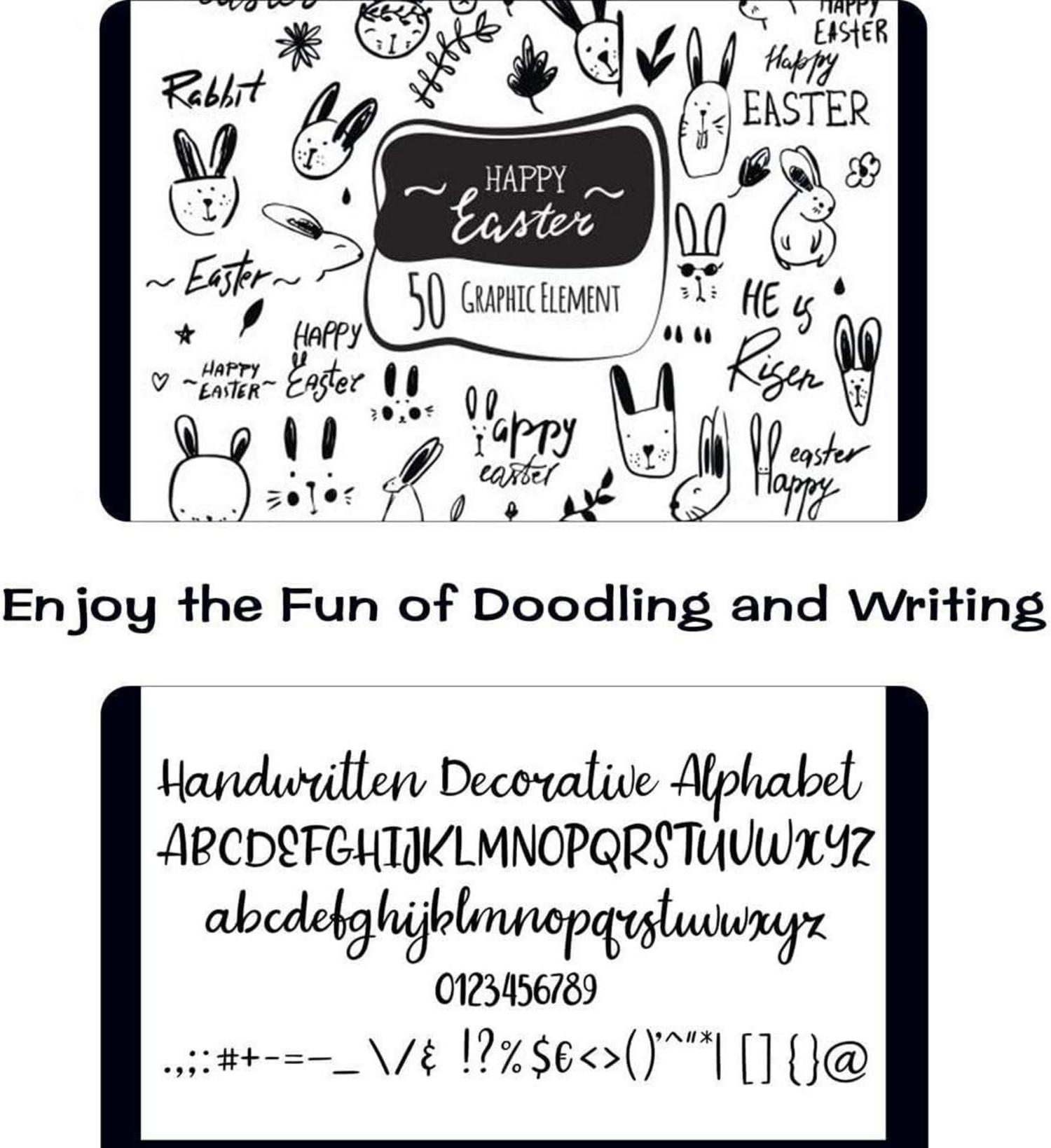 Shuttle Art Permanent Marker Set 24 schwarze Stifte wasserfest, zum Bemalen und Markieren