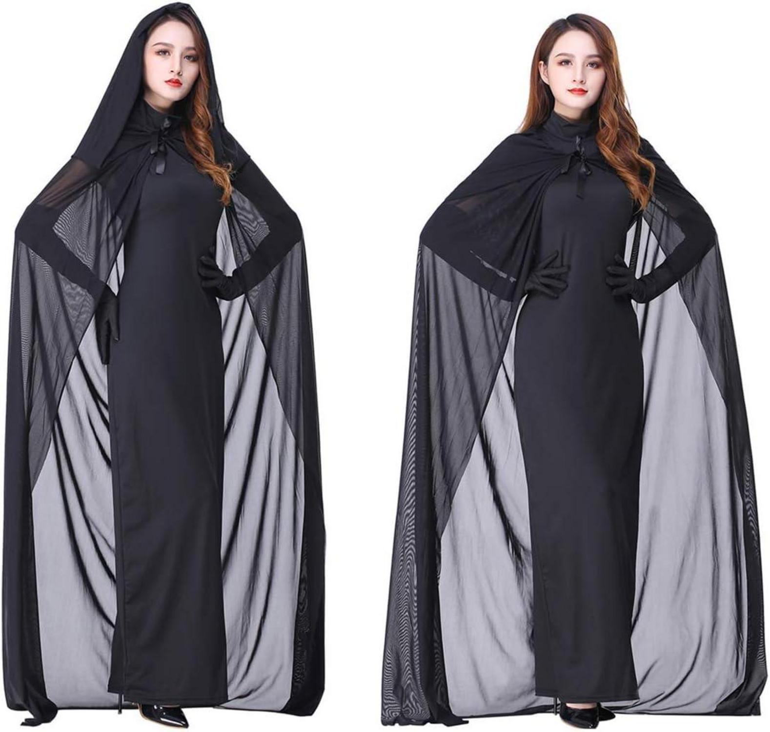 Geisterbraut Kostüm Damen Halloween Vampir Horror XXL Kleid