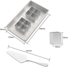 Backform Zahlen Aluminium Antihaft Verstellbar für