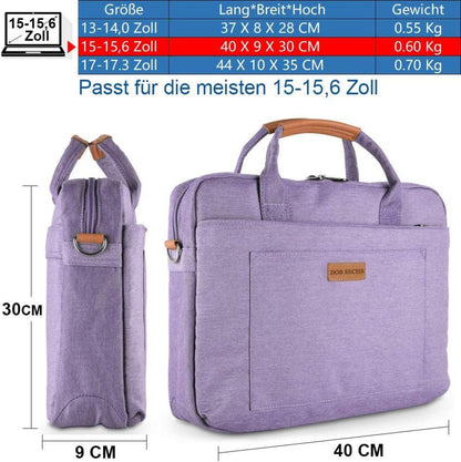 DOB SECHS 15-15.6 Zoll Laptoptasche violett Schutztasche für
