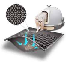 Pieviev Katzenklo Matte Waben Design wasserdichte Doppelte