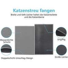 Pieviev Katzenklo Matte Waben Design wasserdichte Doppelte