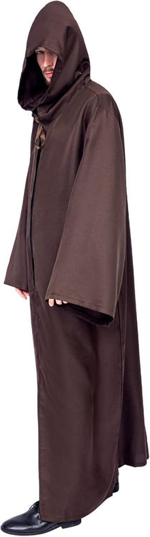 Umhang mit Kapuze Herren Braun L Halloween Karneval Fasching
