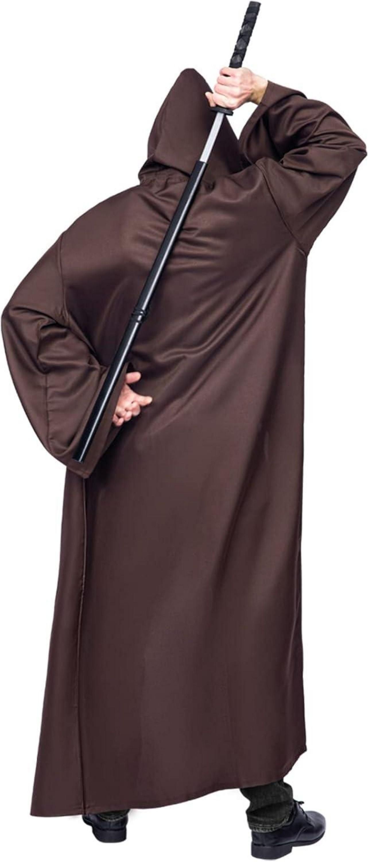 Umhang mit Kapuze Halloween Cosplay Kostüm Erwachsene Braun
