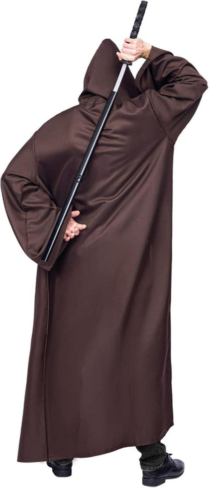 Umhang mit Kapuze Halloween Cosplay Kostüm Erwachsene Braun