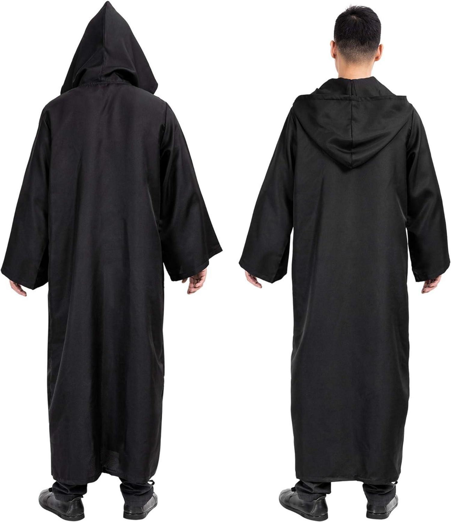 Umhang mit Kapuze Halloween Cape Erwachsene Filmrolle Kostüm Robe