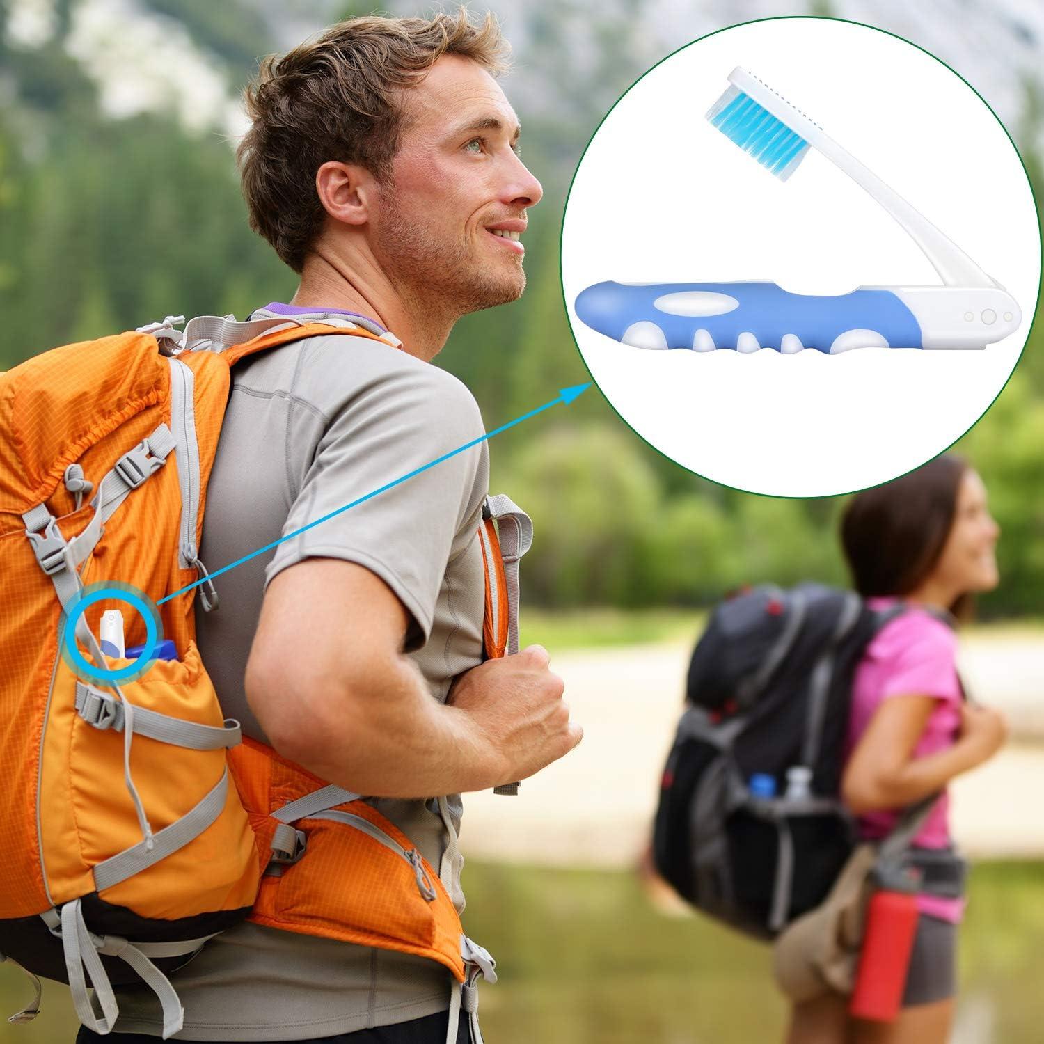 4er Pack Klappbare Weiche Reisezahnbürsten für Empfindliches