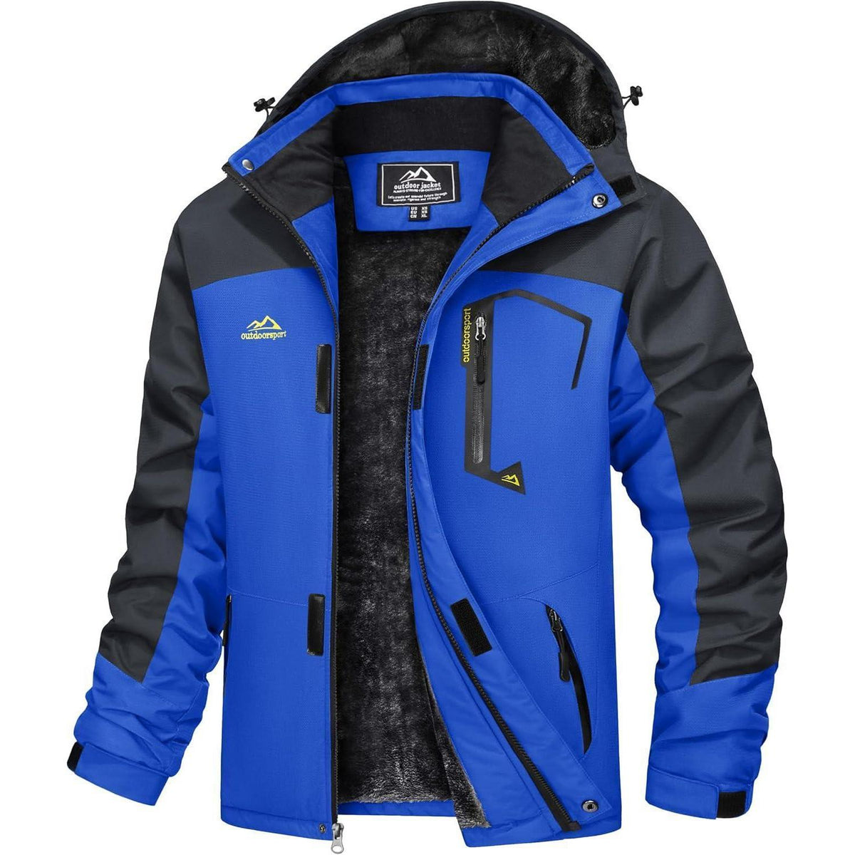 Herren Winterjacke wasserdicht & winddicht mit Fleece-Futter