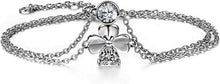 925 Sterlingsilber Armband mit Zirkonia Anhänger für Damen