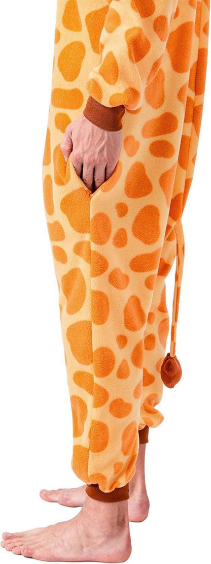 Spooktacular Creations Unisex Erwachsene Plüsch Giraffe Tier Pyjama XL