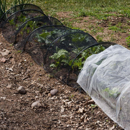 Zonon Moskitonetz 3m x 4m Schwarzes Insektenschutznetz Feinmaschig für Garten und Gemüse