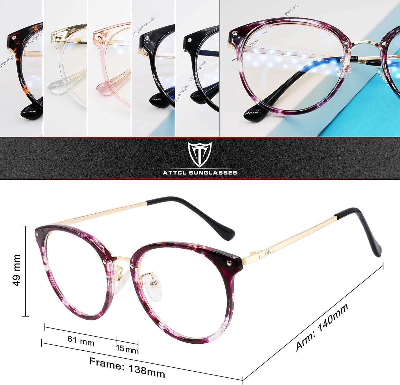 ATTCL Blaulichtfilter Brille Computerbrille UV-Schutz Gaming Brille