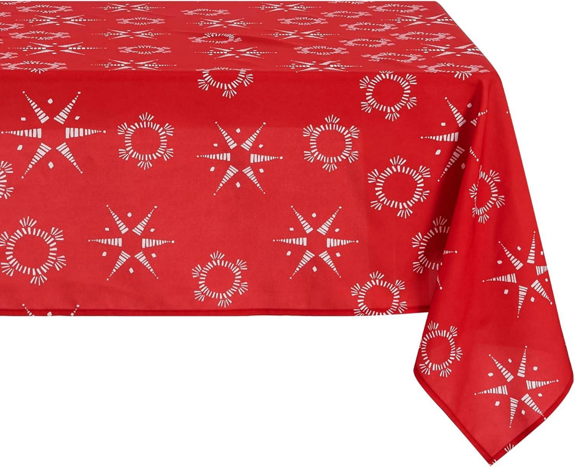 Wasserabweisende Weihnachtstischdecke mit Lotuseffekt