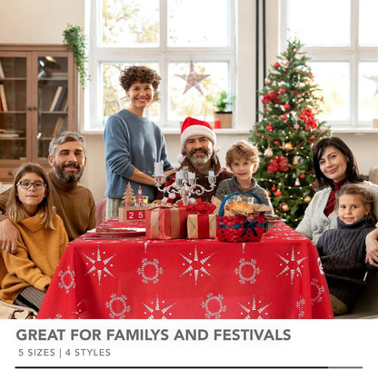 Weihnachtstischdecke Lotuseffekt wasserabweisend Sterne 130x160 cm