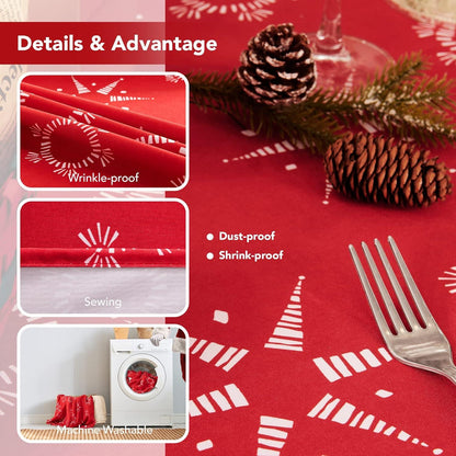 Wasserabweisende Lotuseffekt Tischdecke Weihnachten Sterne 130x160 cm