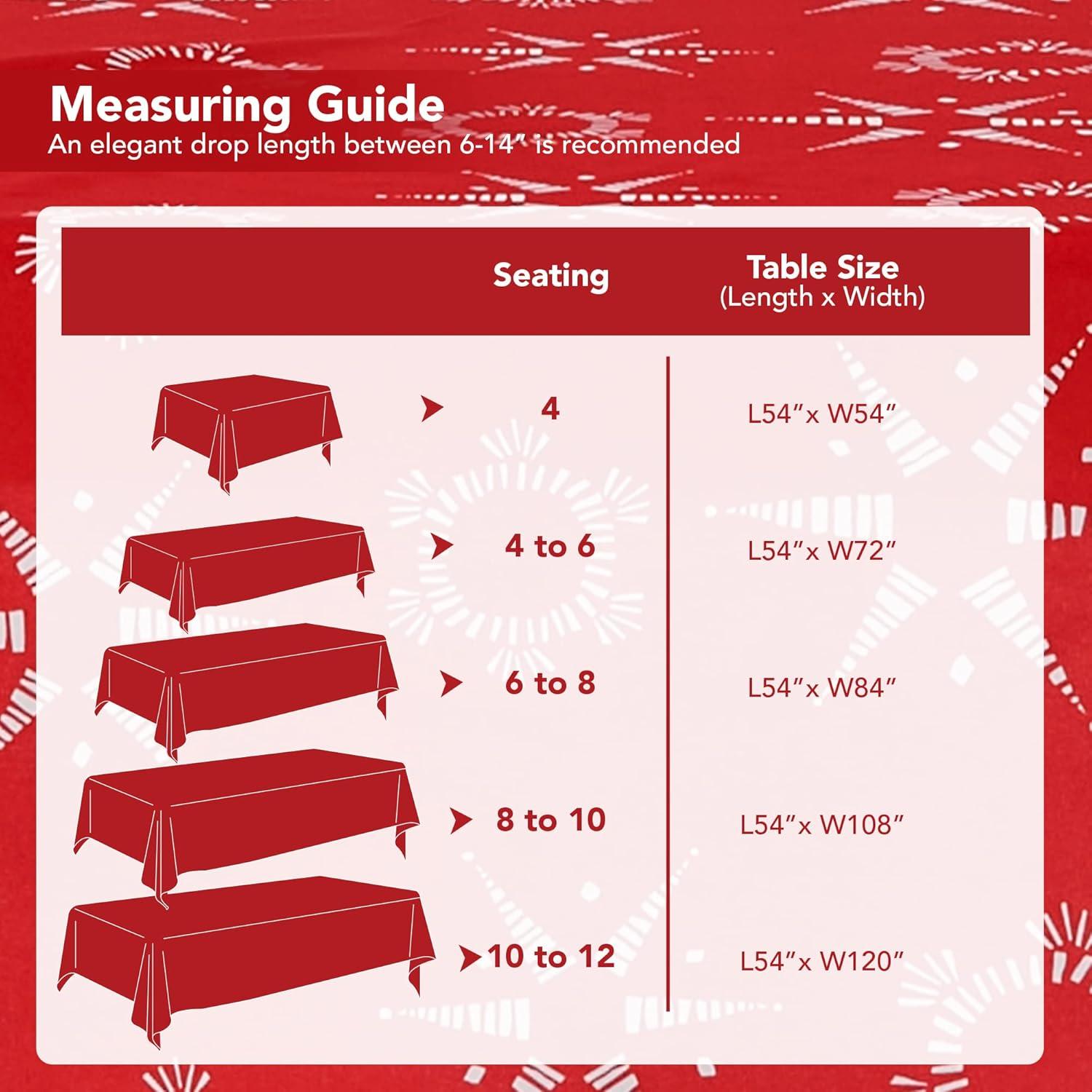 Weihnachtstischdecke Lotuseffekt wasserabweisend Sterne 130x160 cm