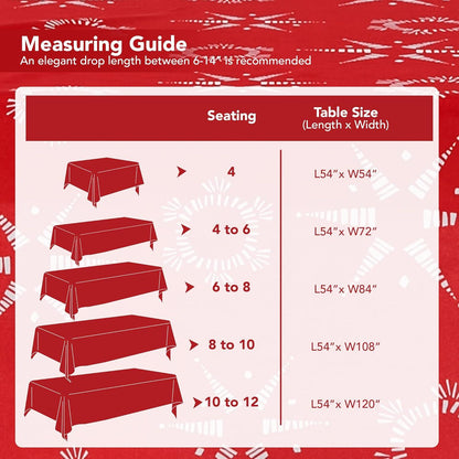 Weihnachtstischdecke Lotuseffekt wasserabweisend Sterne 130x160 cm