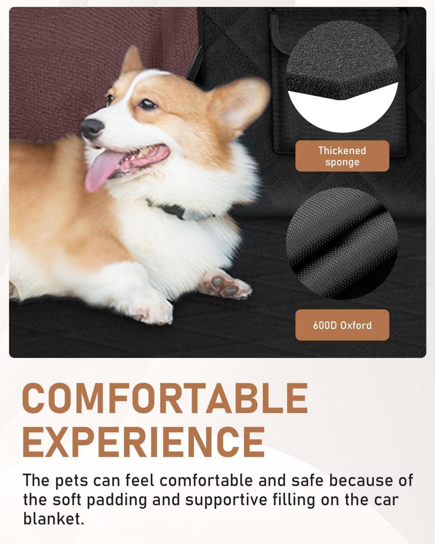 Looxmeer Hundedecke Auto Wasserdicht 137x147 cm Schwarz