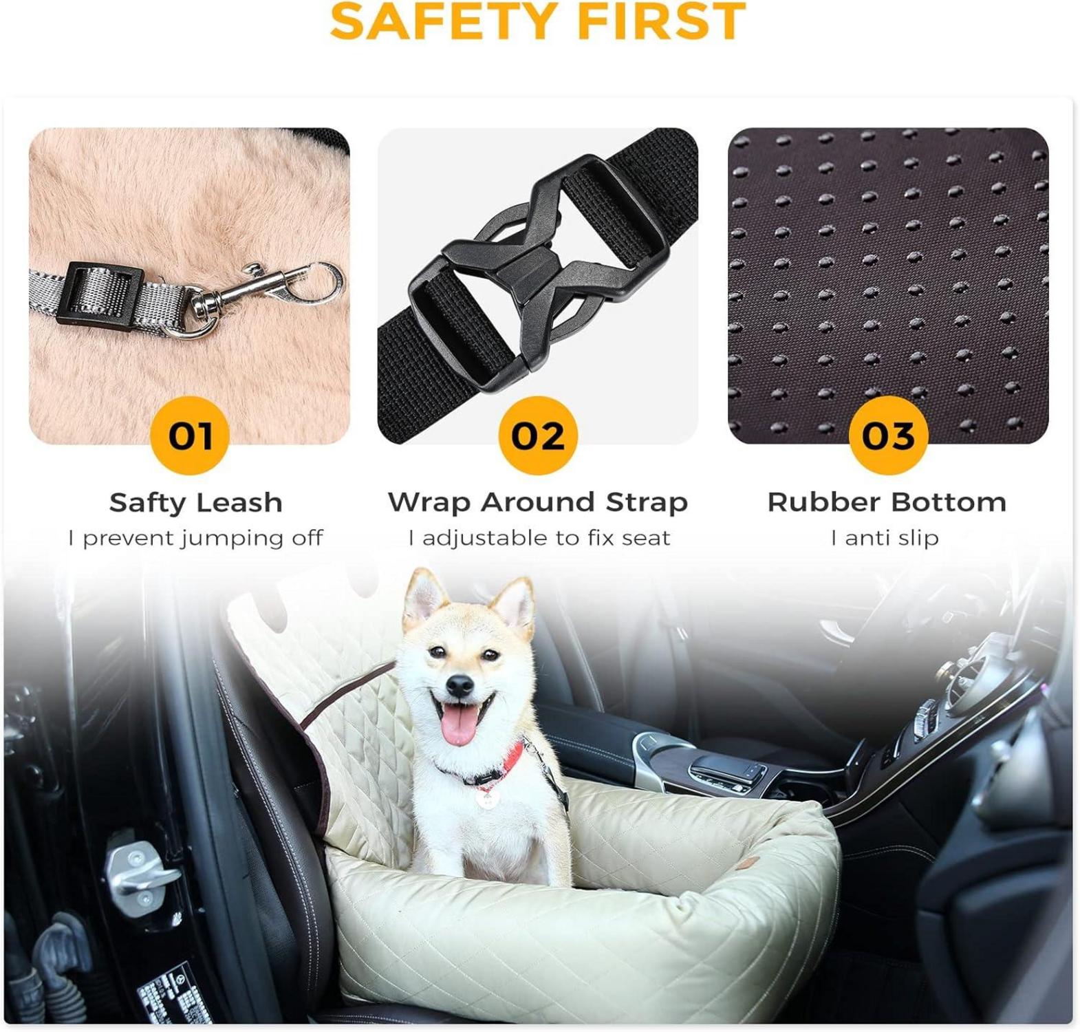 Hundesitz Auto Sicherheit Bezug Sicherheitsgurt Pet Car Booster Seat