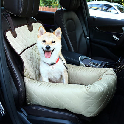 Hundesitz Auto Sicherheit Hundebett Beige waschbar Premium-Qualität