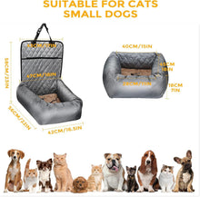HAPPY HACHI Hundebett Autositzbezug Grau 2 in 1 Pet Car Seat
