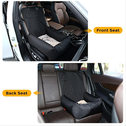 HAPPY HACHI Hundebett Autositzbezug Autositz Tragbarer Schalensitz Schwarz