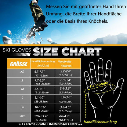 Winterhandschuhe -30°F 3M Thinsulate Skihandschuhe Wasserdicht