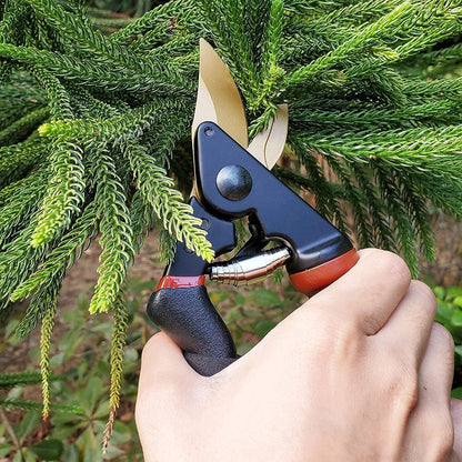 Gartenschere Titan beschichtet SK5 Stahl Rollgriff Bypass optimal