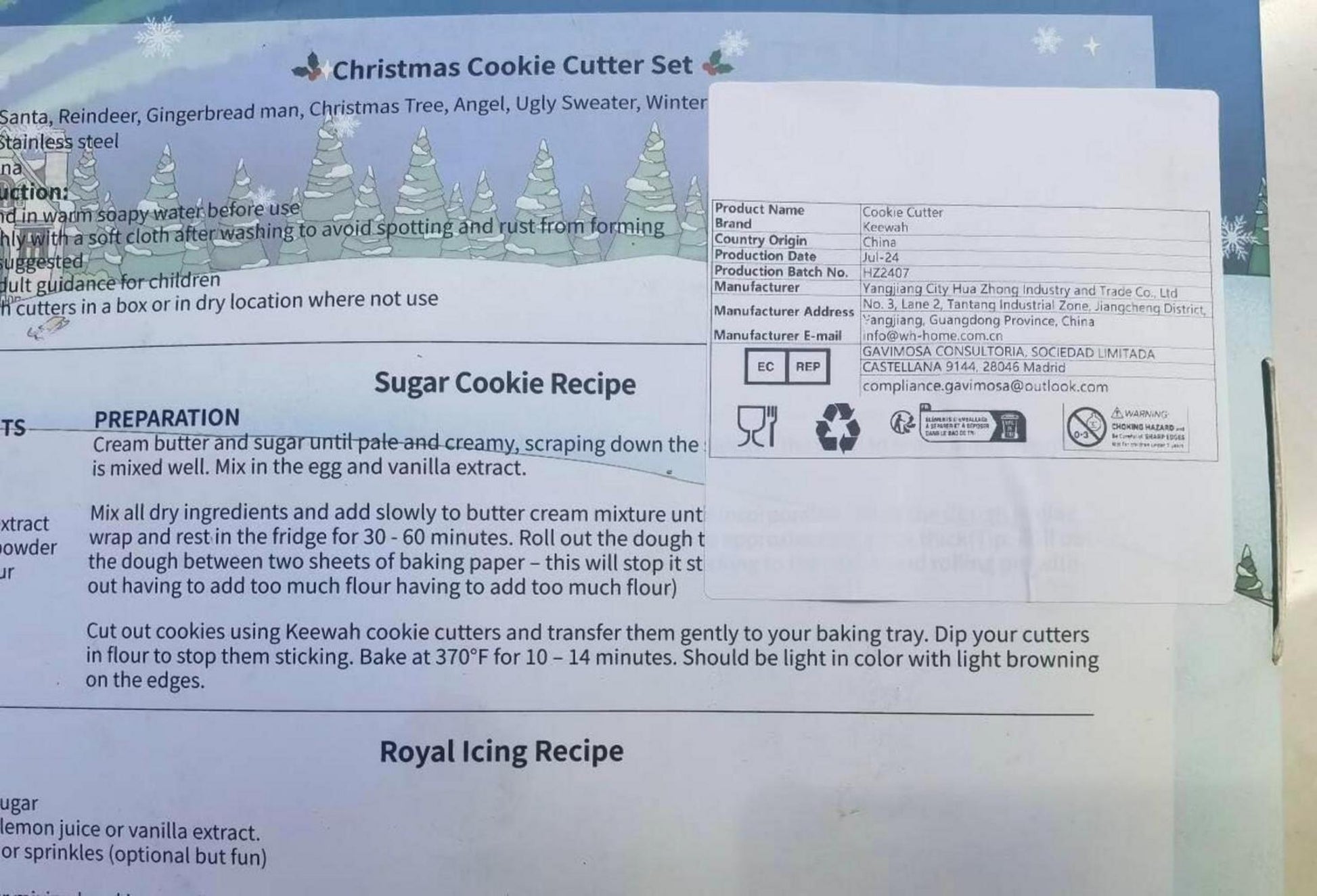 Großes 7-teiliges Weihnachts-Ausstechformen Set Edelstahl
