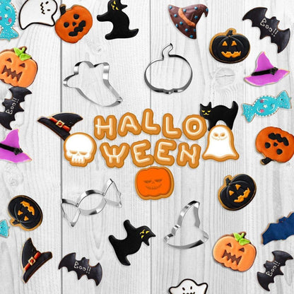 Joyoldelf Halloween Ausstechformen Set - 10-teiliges Edelstahl Keksausstecher