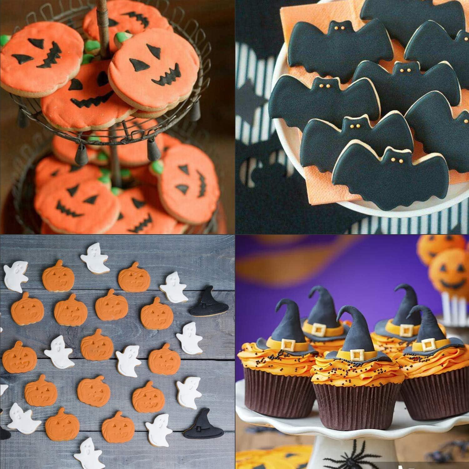 Halloween Ausstechformen Set 10-tlg. Edelstahl Keksausstecher Kürbis