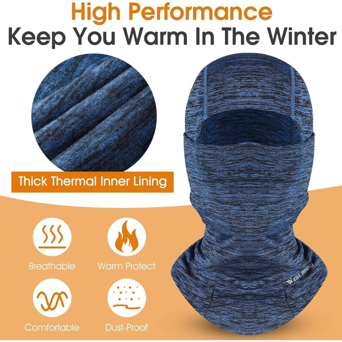 Sturmhaube Winter Skimaske – Winddicht, Warm & Reflektierend
