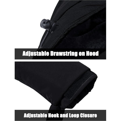 Herren Winter Skijacke Fleece Gefüttert Wasserdicht