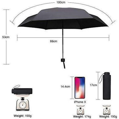 Ultraleichter Mini Taschenschirm mit UV-Schutz für