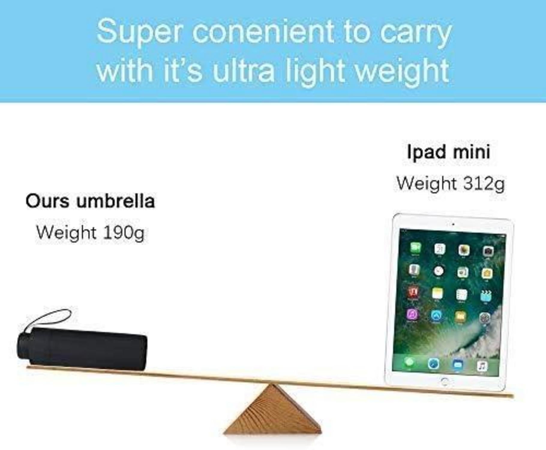 Taschenschirm Ultraleicht Mini Umbrella UV-Regenschirm 6 Rippen Stabil