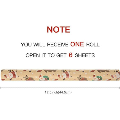 Weihnachtskraft Geschenkpapierblatt